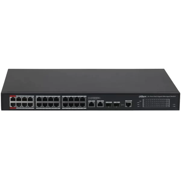 DAHUA 28-PORT MANAGED DESKTOP GIGABIT SWITCH WITH 24-PORT POE