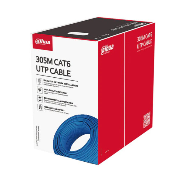 DAHUA CAT6 CABLE 305MM UTP BLUE