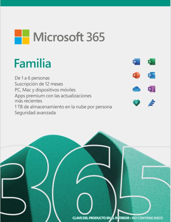 ESD-MICROSOFT 365 FAMILY ALLLNG SUB PK LIC 1YR ONLINE LATAM C2R NR DIGITAL