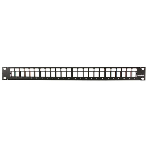 LEVITON PATCH PANEL QUICKPORT 24PT 1U