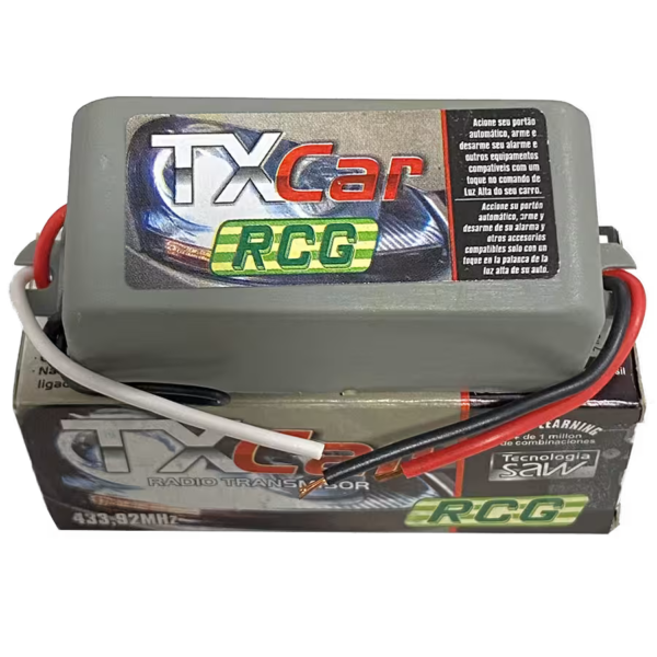 RADIO TRANSMISOR TX CAR 433.92MHZ PARA MOTORES MARCA RCG