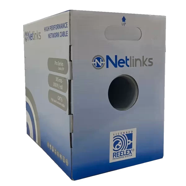 CABLE NETLINKS UTP CATEGORIA 6 100% COBRE COLOR BLANCO