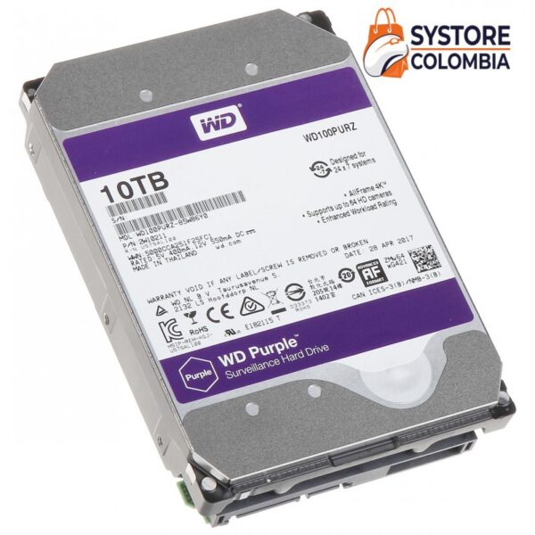 DISCO DURO WESTERN DIGITAL CON CAPACIDAD DE 10TB Y SATA 6GB-S Y 7200 RPM