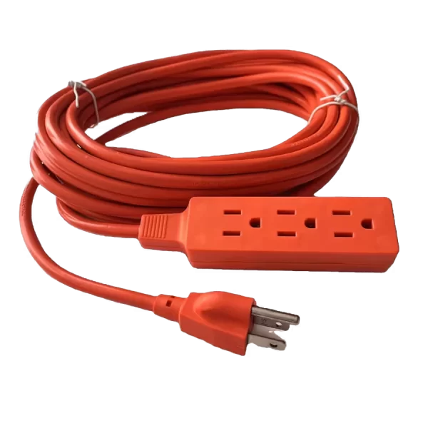 EXTENSION SPTLINE NARANJA DE 5 METROS CABLE 14AWG Y 3 ENTRADAS