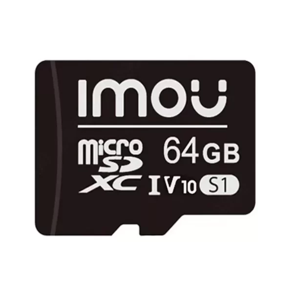 MEMORIA MICROSD IMOU CON CAPACIDAD DE 64GB CLASE 10 PARA CAMARAS DE SEGURIDAD